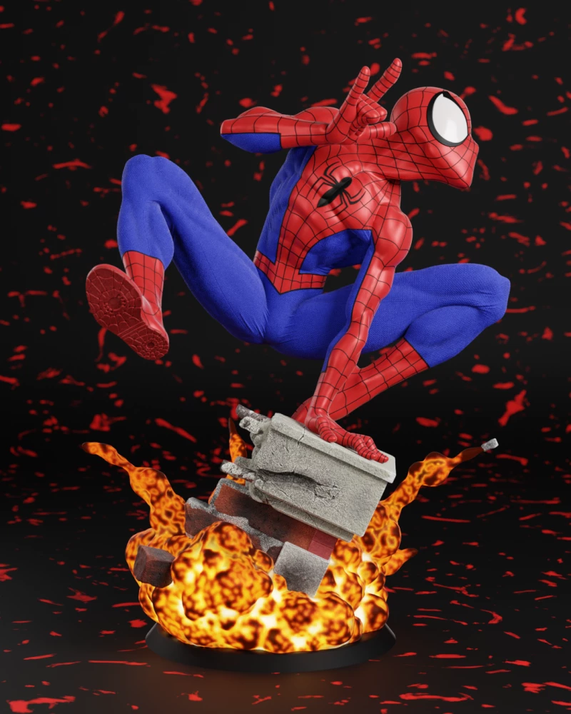 Spiderman Comic Diorama