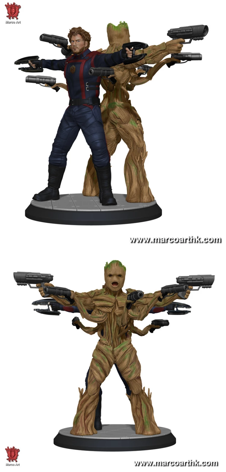 Star-Lord (Peter Quill) and Groot - Marvel Comics