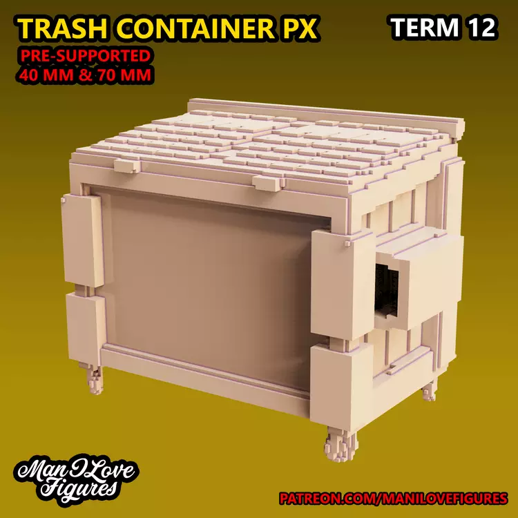 TRASH CONTAINER PIXELATED