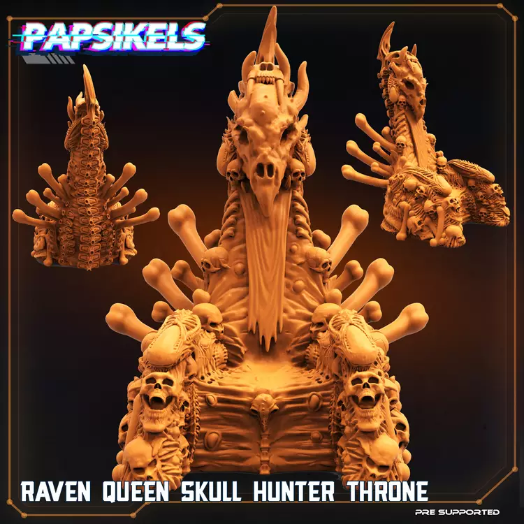 RAVEN QUEEN HUNTER SKULL THRONE