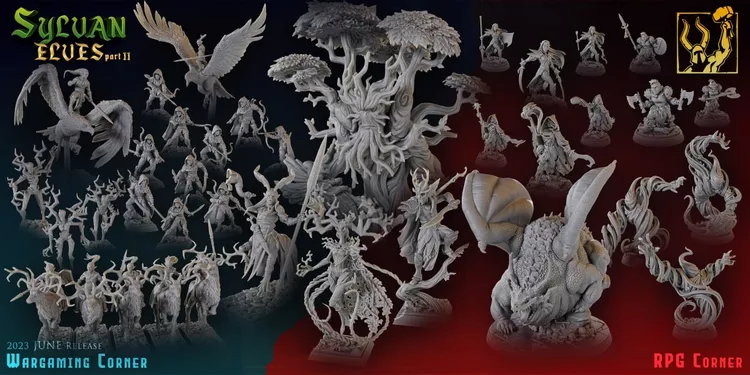 Titan Forge Miniatures - Sylvan Elves part II - June 2023