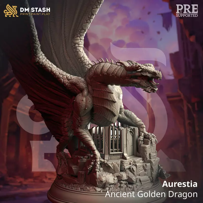 Aurestia - Ancient Golden Dragon (Humanform)