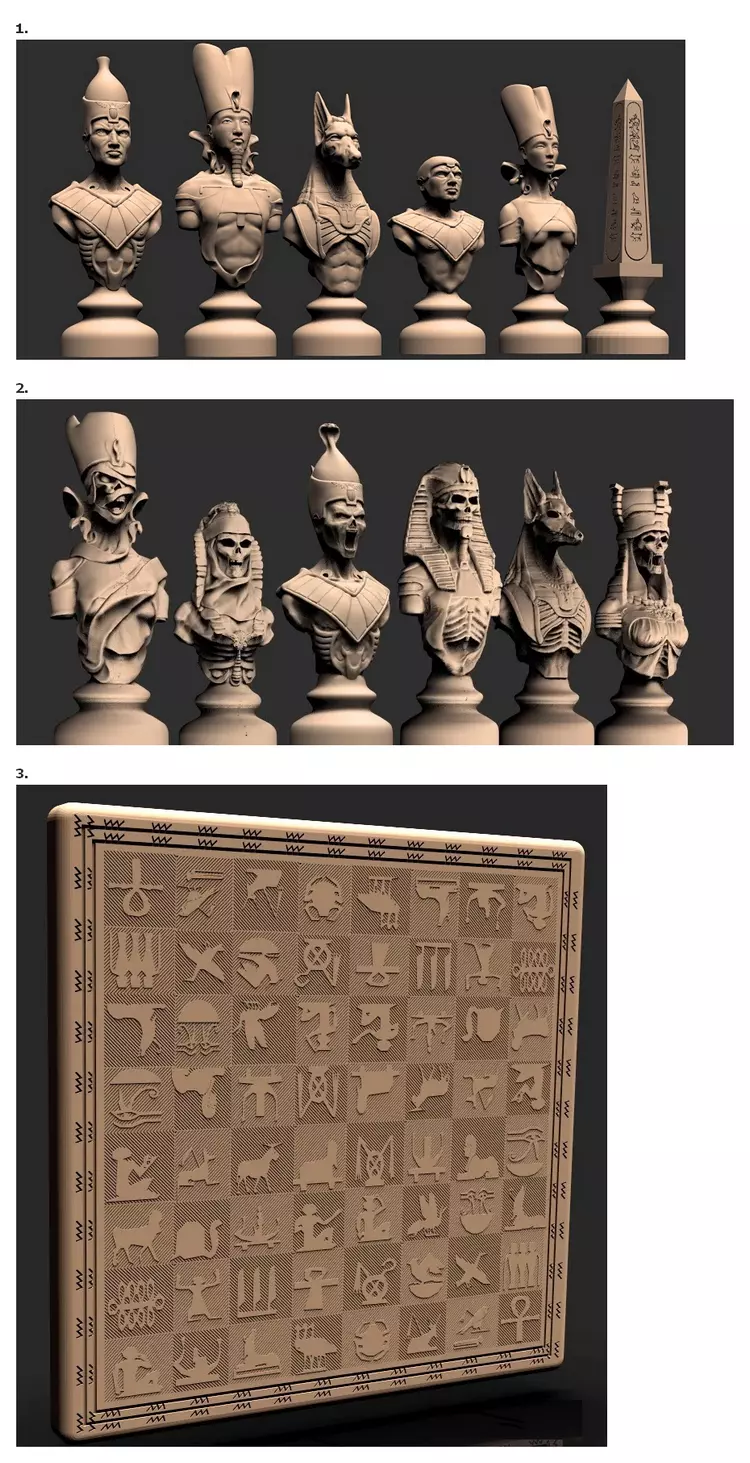 Egyptian Chess set