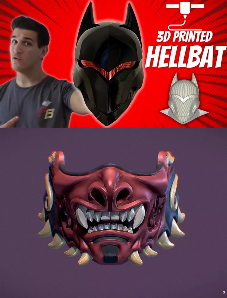Hellbat Helmet and Samurai Mask