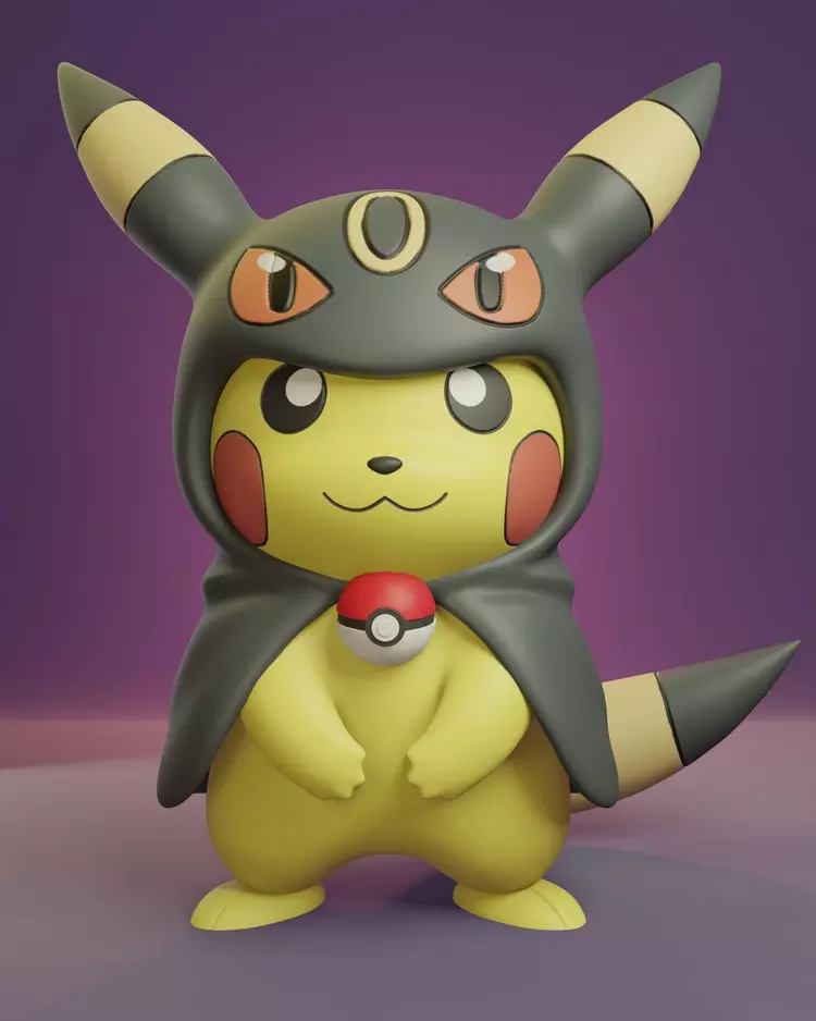 Pikachu cosplay Umbreon