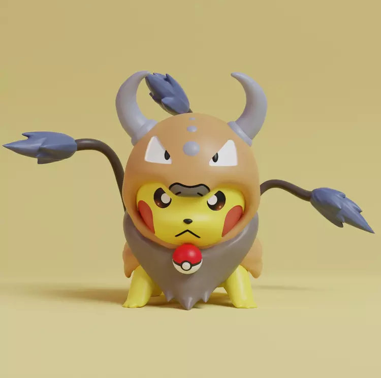Pikachu cosplay Tauros