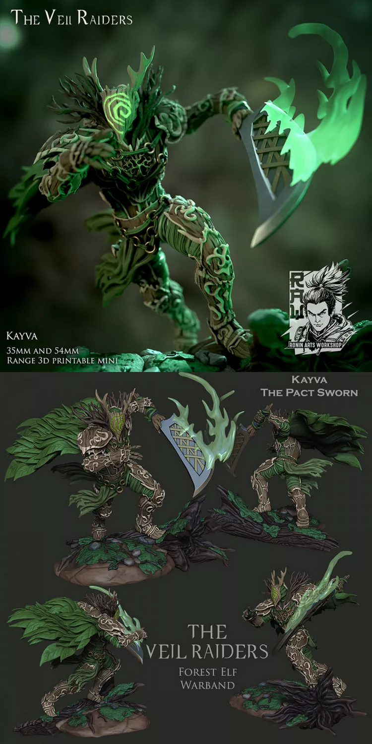 Kayva The Pact Sworn - Forest Elf Living Armor