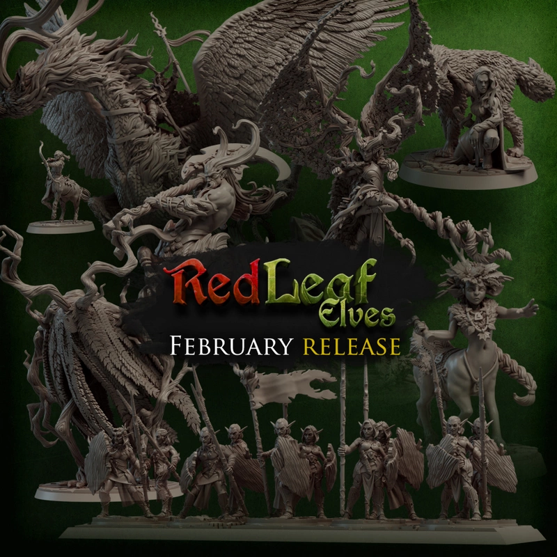 Red Leaf Elves - Titan Forge Miniatures - 02.2022