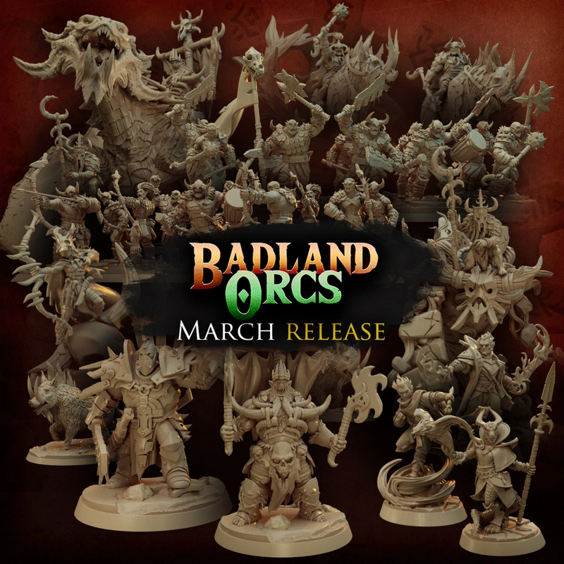 BadLands Orcs - Titan Forge Miniatures - 03.2022