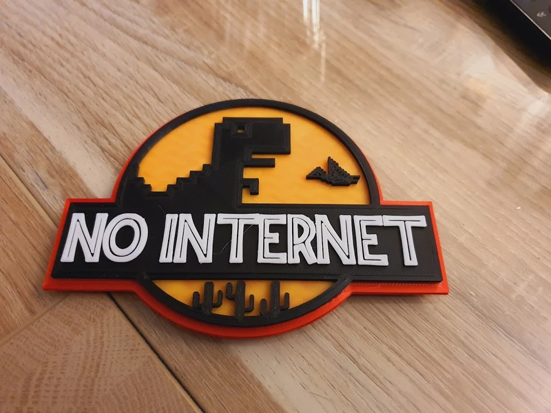 No internet - Google T-rex
