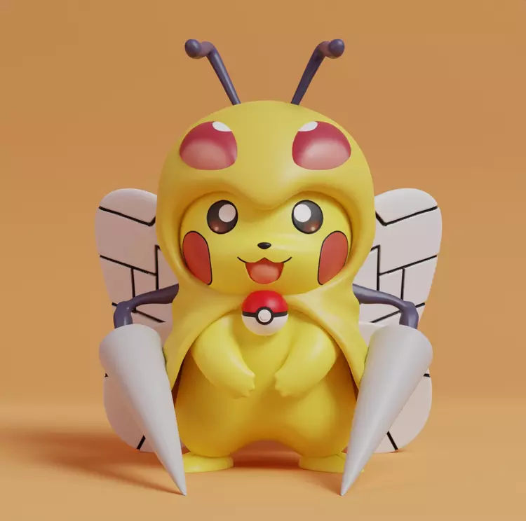 Pikachu cosplay Beedrill