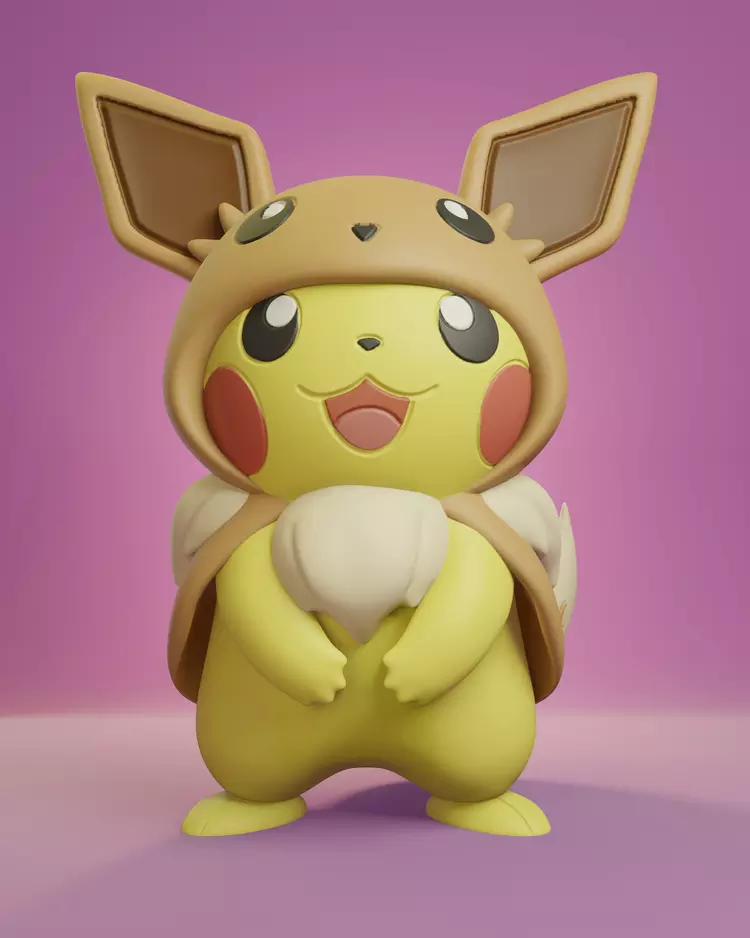 Pikachu cosplay Eevee