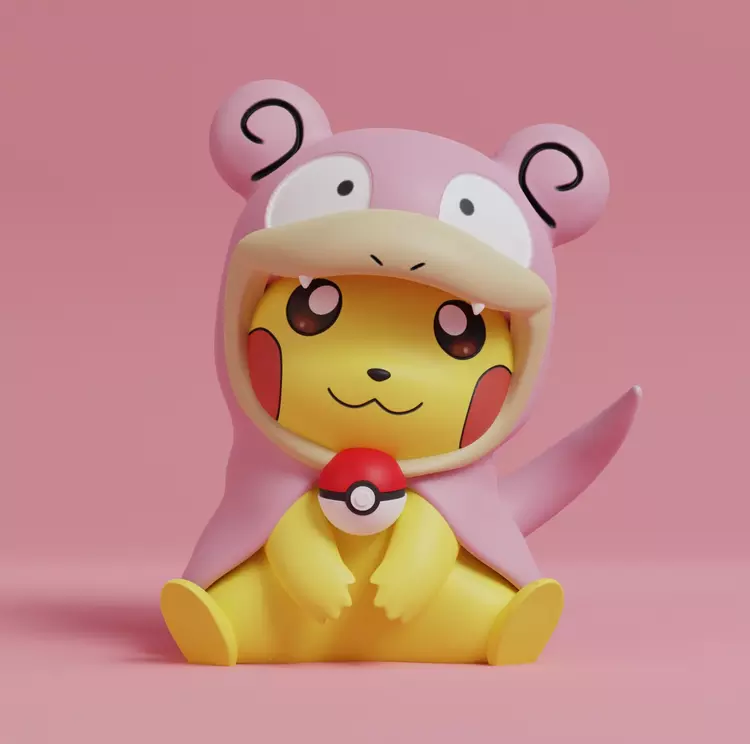 Pikachu cosplay Slowpoke