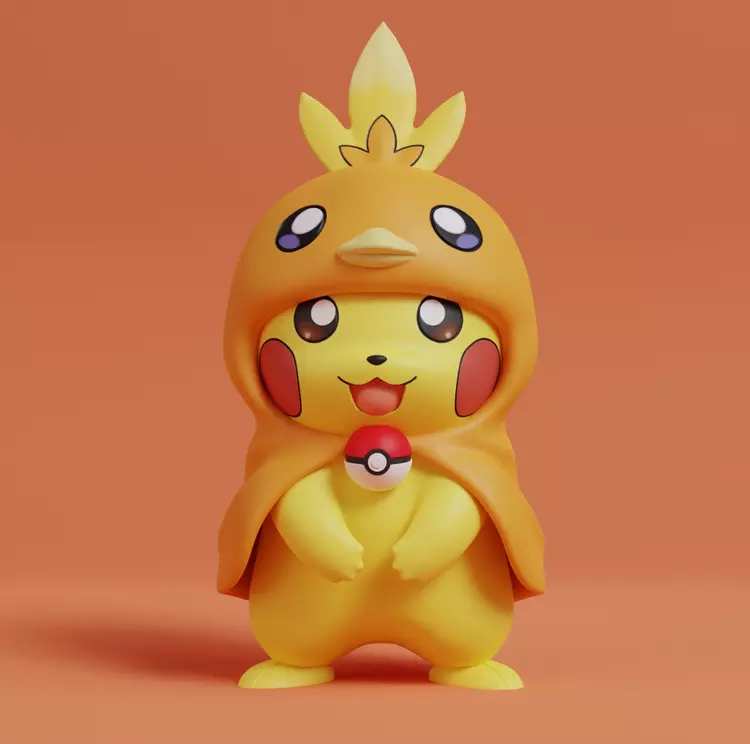 Pikachu cosplay Torchic