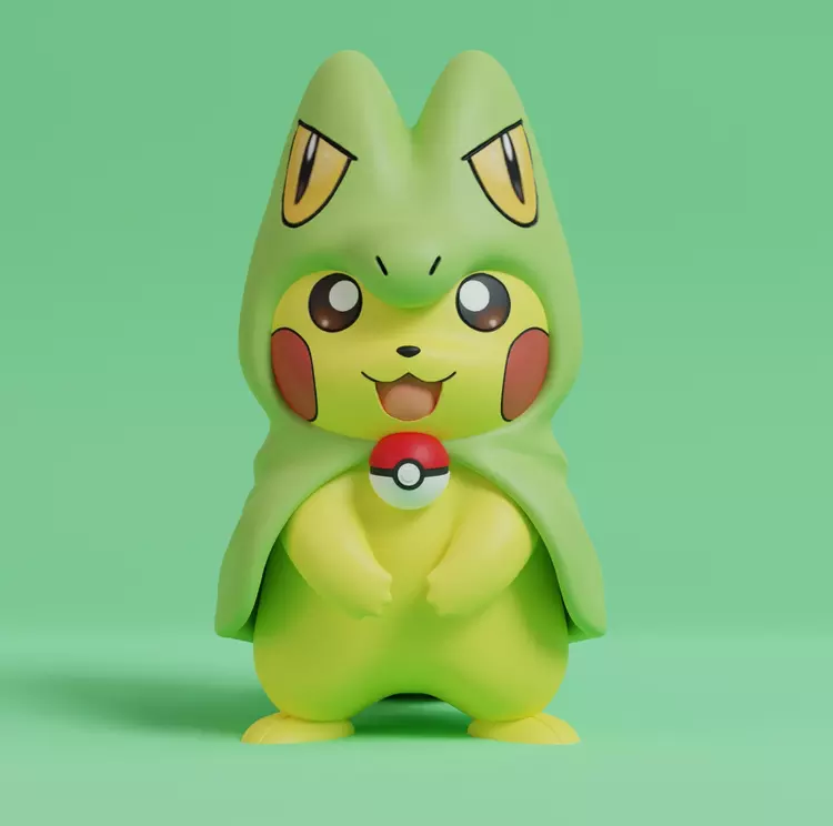 Pikachu cosplay Treecko