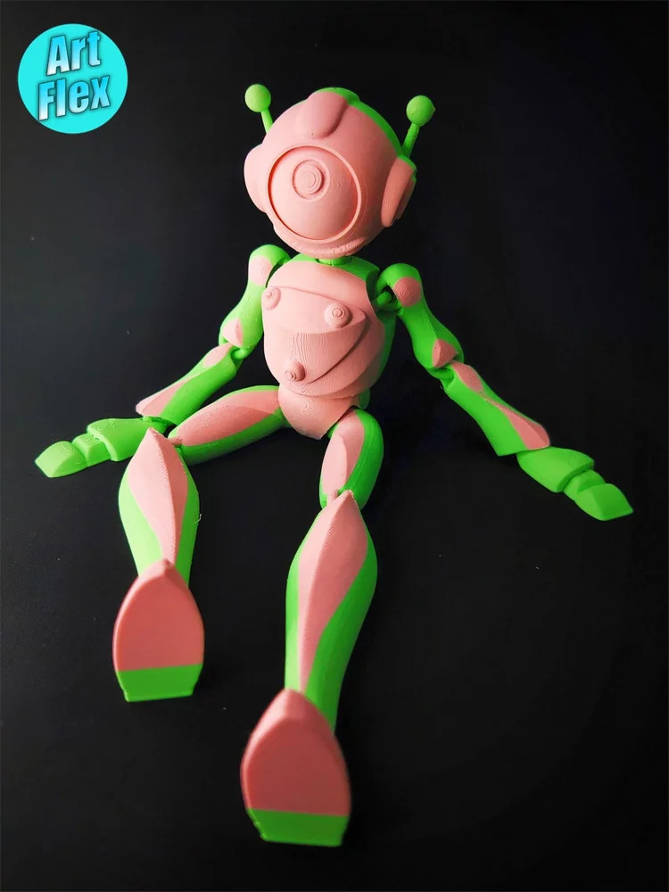 Flexi Robot Toy - print in place