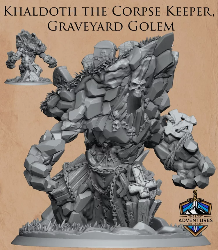 Graveyard Golem - Khaldoth the Corpse Keeper