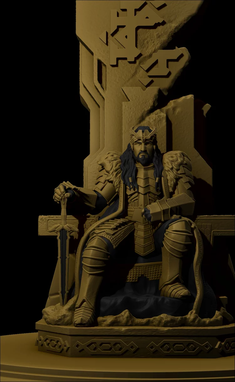 King Thorin on Throne