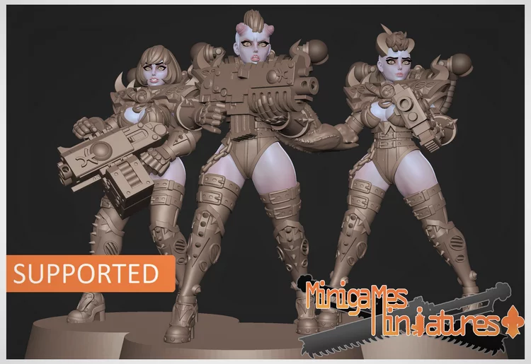 Minigames Miniatures - Sisters Of Corruption Anime Figurines - May 2023