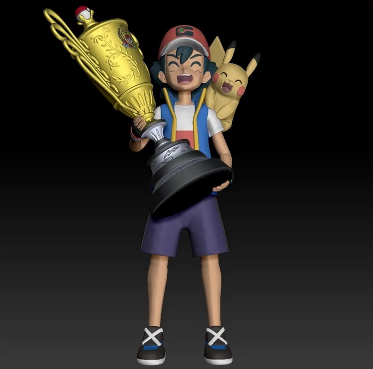 Pokemon Ash Ketchum Champion Trophy