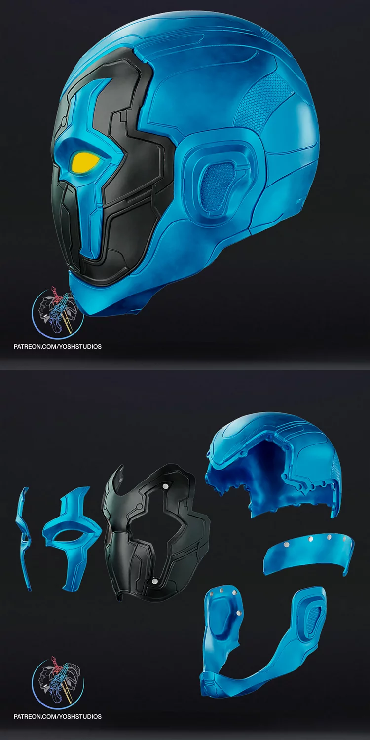 Blue Beetle Helmet