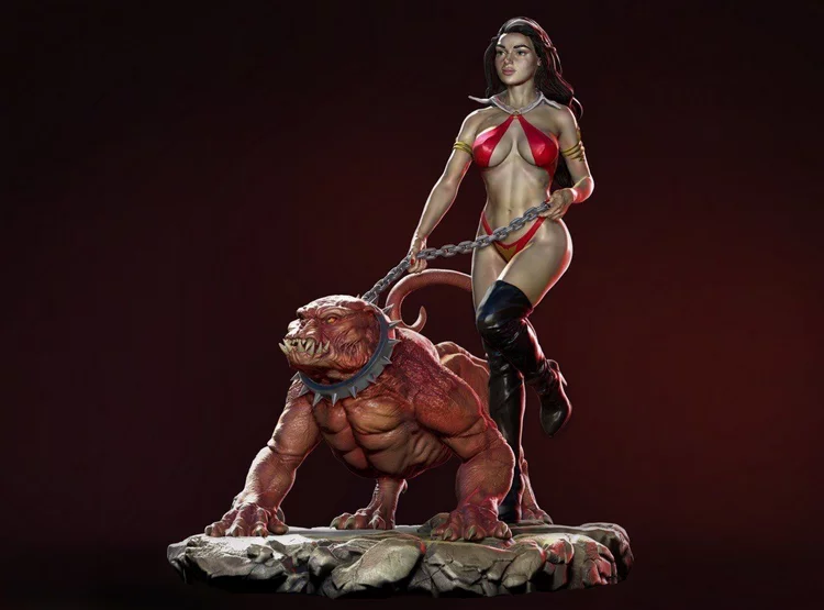 Vampirella and her Helldog