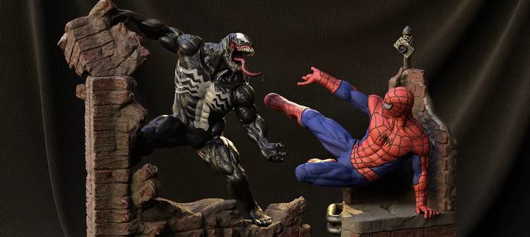 Venom and Spiderman - 1994 version