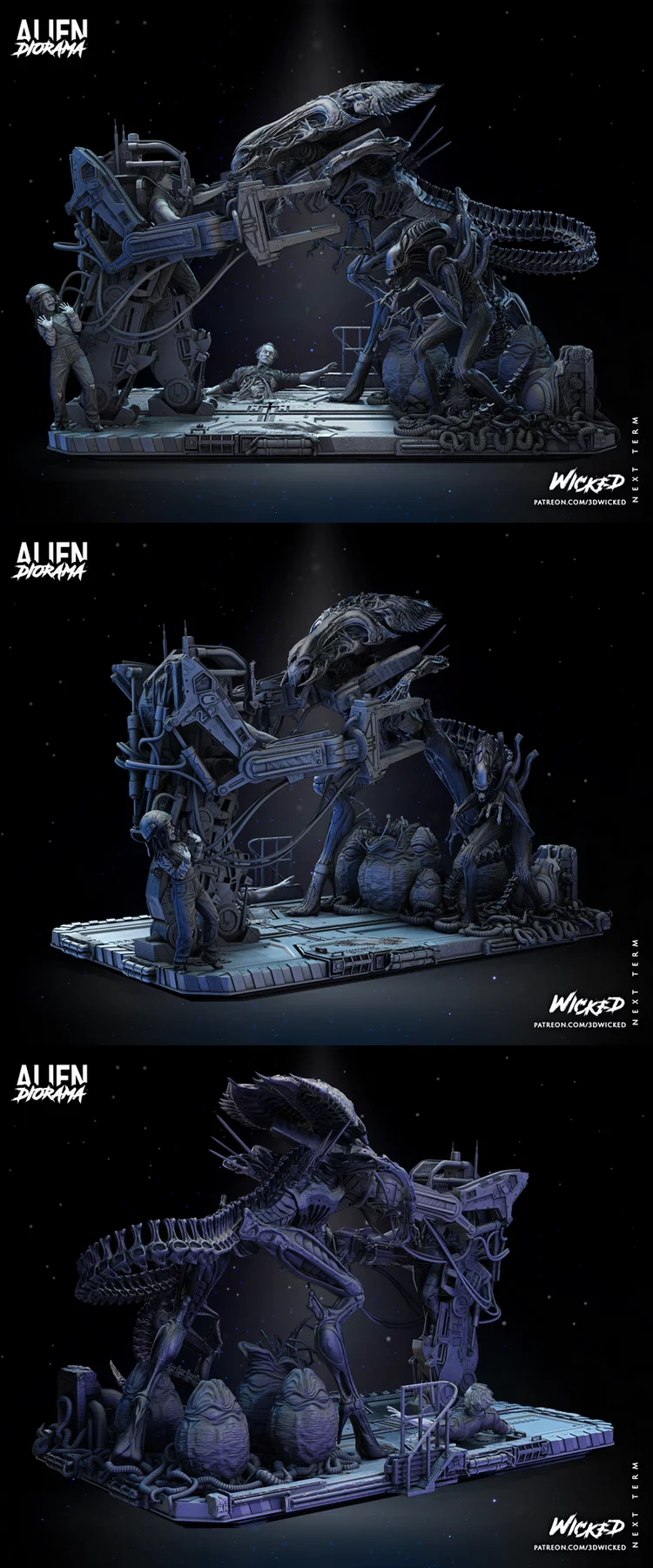 Alien Diorama Complete