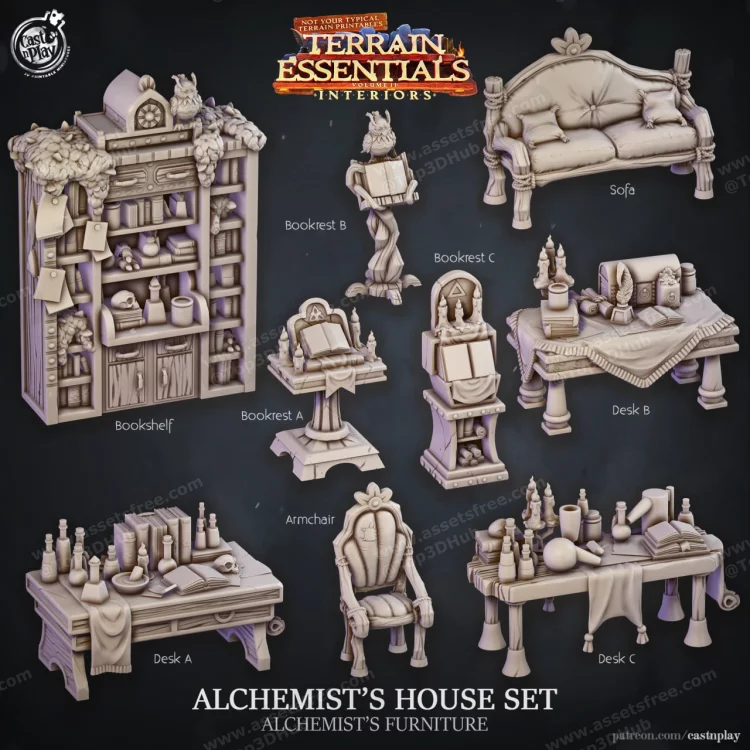 Alchemists House Furniturenbsp‣ AssetsFreecom