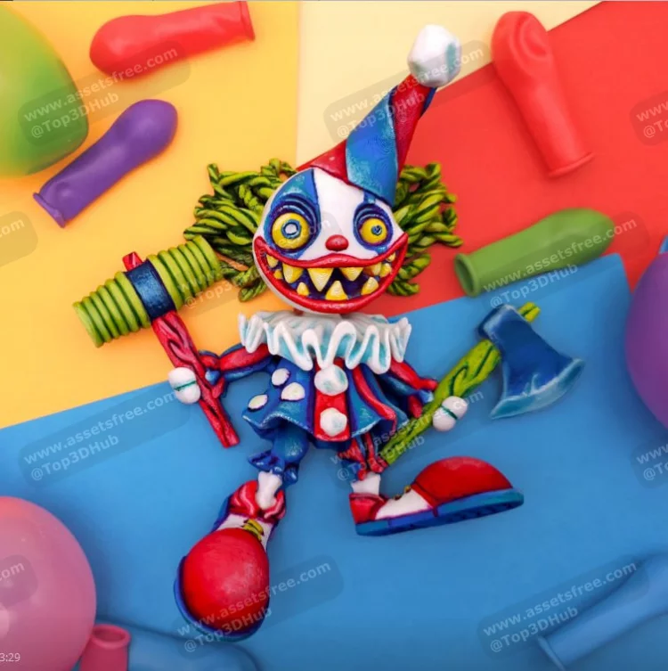 Articualted Creepy Clown