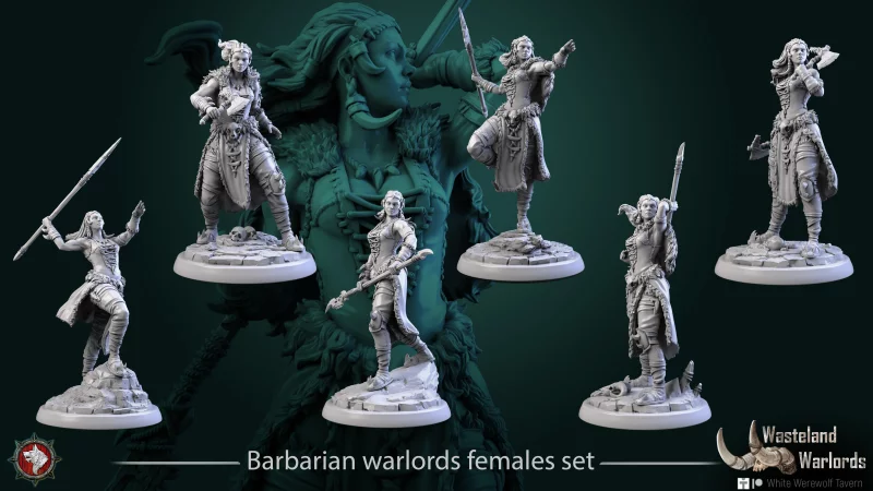 Barbarian warlords females set White Werewolf Tavern WasteLand Warlords August 2023nbsp‣ AssetsFreecom