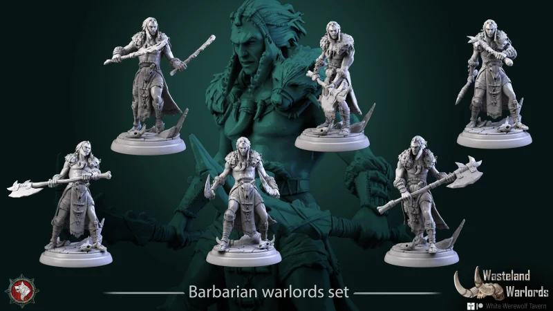 Barbarian warlords set White Werewolf Tavern WasteLand Warlords August 2023nbsp‣ AssetsFreecom