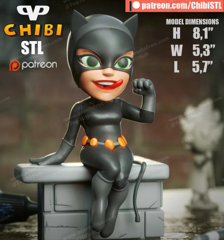 Catwoman Chibinbsp‣ AssetsFreecom