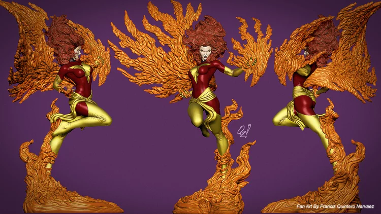 Dark Phoenix (Philip Tan Comic Book Artist Style)