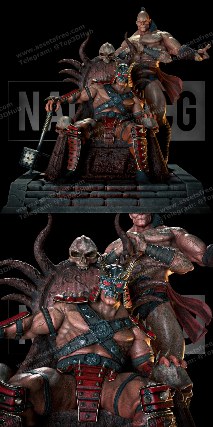 Diorama Mortal Kombat - Shao Kahn and Goro