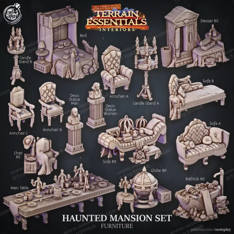Haunted Mansion Furniturenbsp‣ AssetsFreecom