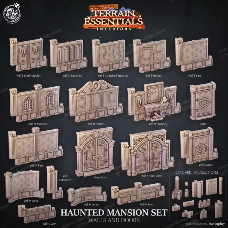 Haunted Mansion Walls And Doors
