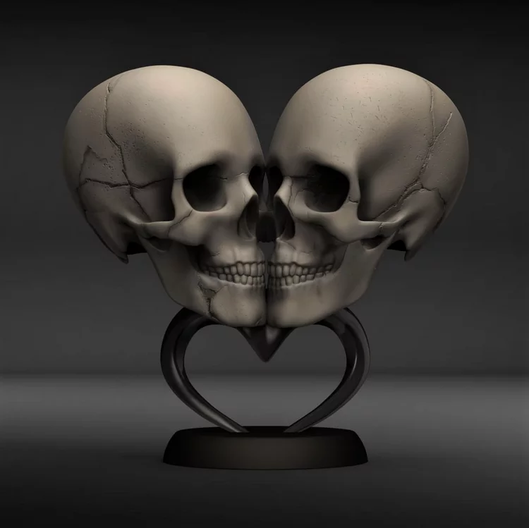 Love Death -Skull Decor
