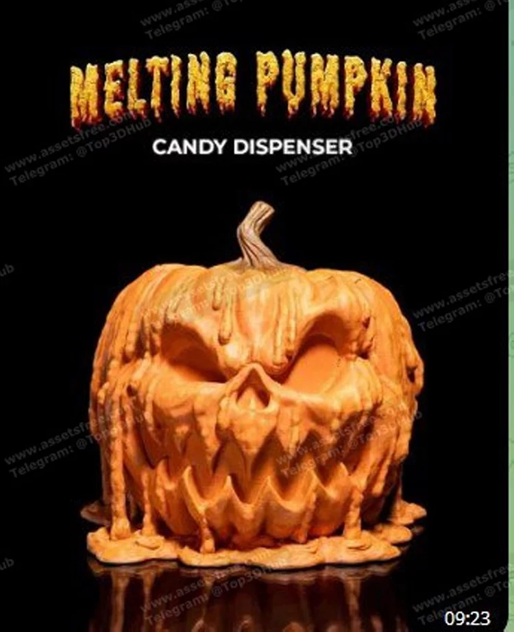 Melting Pumpkin Candy Dispensernbsp‣ AssetsFreecom