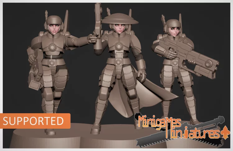 Minigames Miniatures - Greater Good Guard Anime Figurines - June 2023