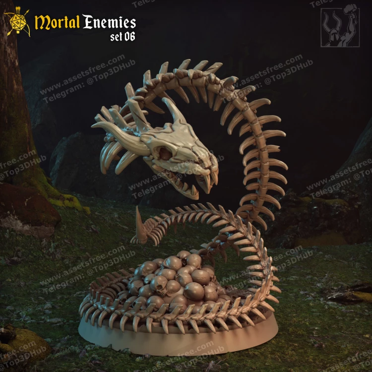 Mortal Enemies - Bone Naga