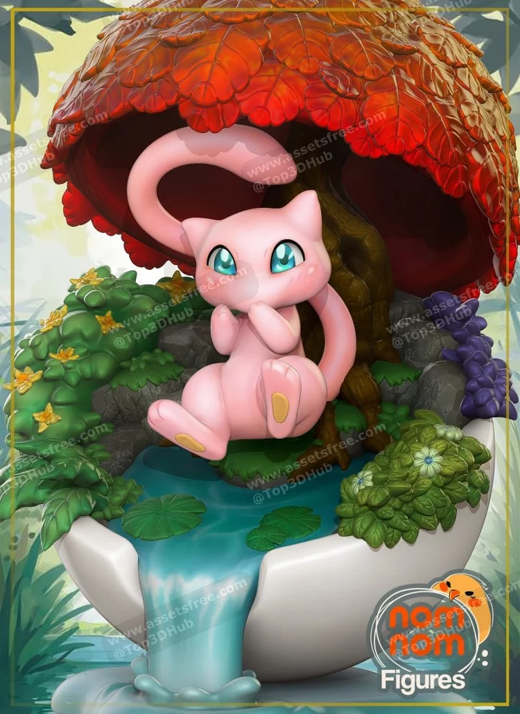 Mew from Pokemon Chibinbsp‣ AssetsFreecom