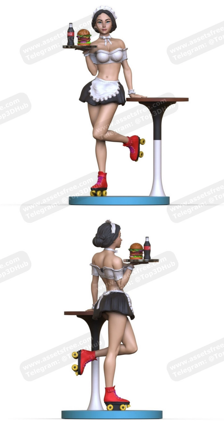 Waitress on Roller skates