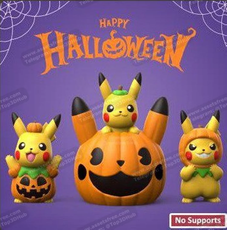 Halloween Pikachunbsp‣ AssetsFreecom
