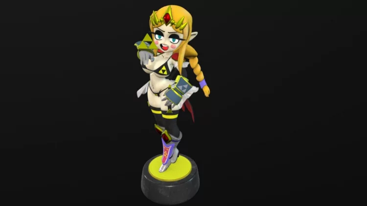 Stylized amiibo princess Zelda