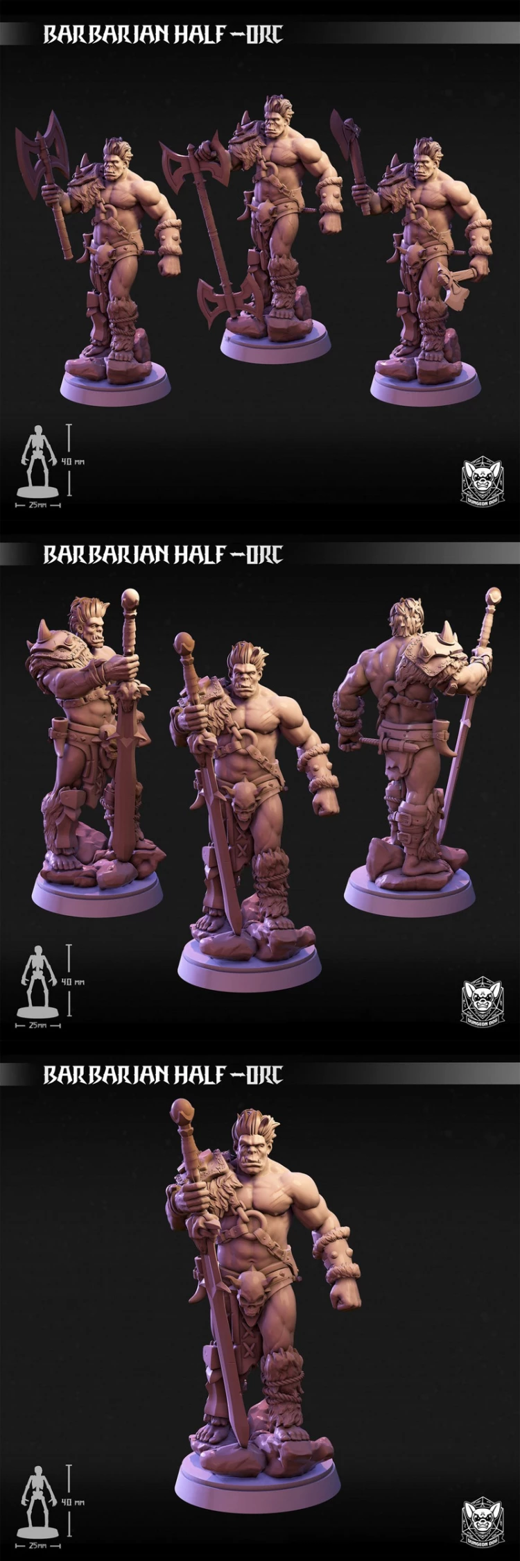 Dungeon Dog - Barbarian Half Orcn