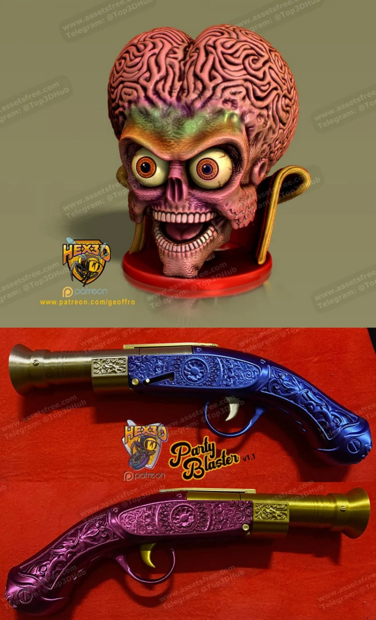 Mars Attacks Candy Bowl and Party Blaster V1