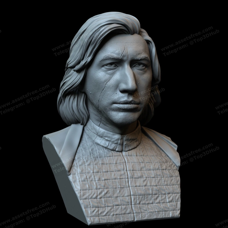 Kylo Ren aka Ben Solo (Adam Driver) from Star Wars Bust