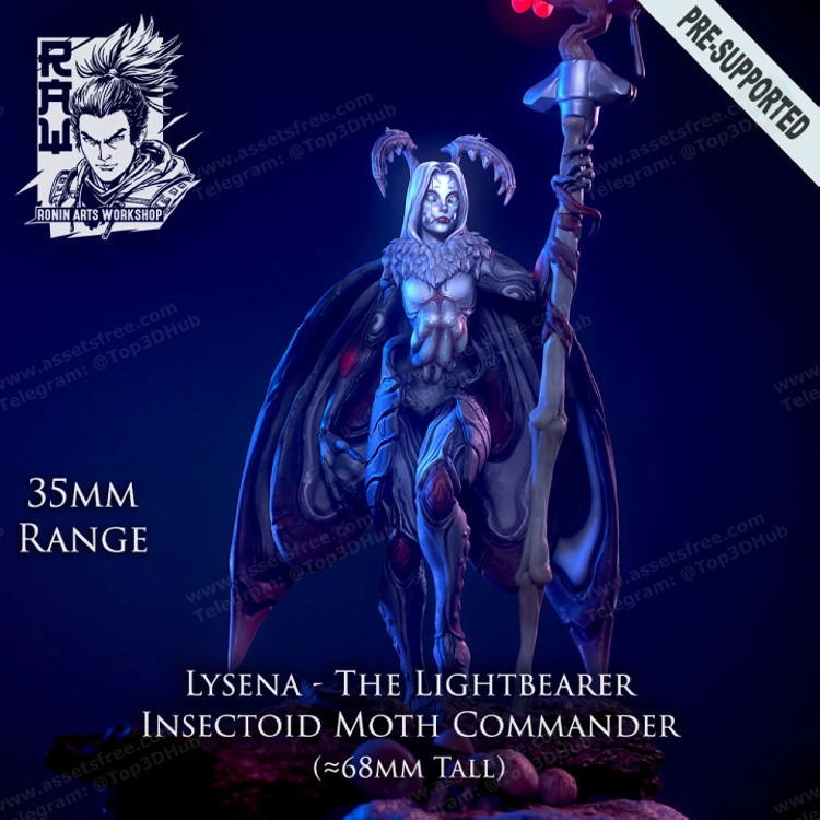 Lysena the lightbearer - Moth woman