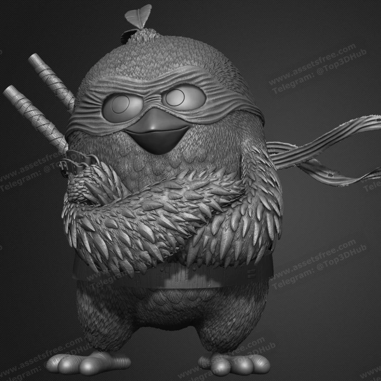 Red Mash-Up Angry Birds Ninja